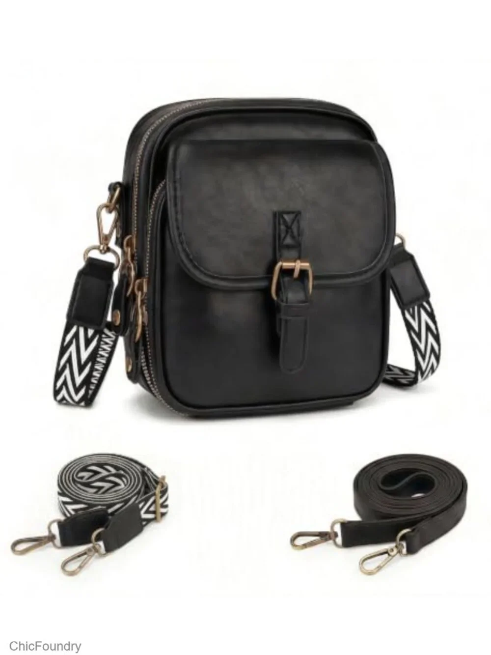 Anti Theft Crossbody Bag Women Vegan Leather Travel Purse RFID
